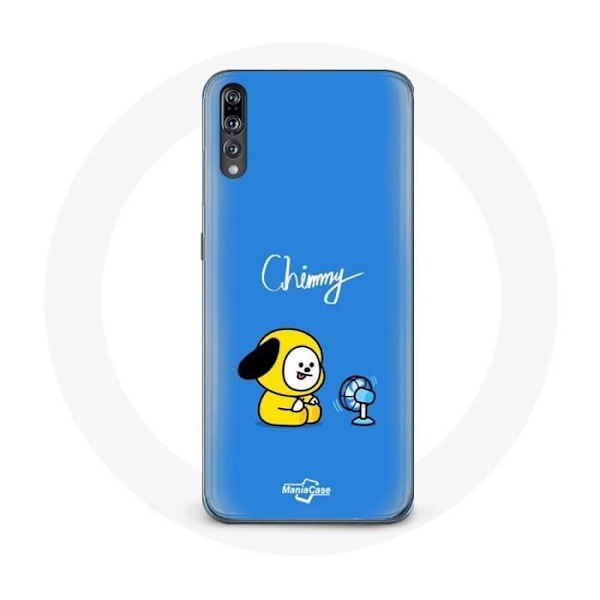 Skydd för Huawei P20 Bangtan BTS BT21 Chimmy Jimin Blå Bakgrund