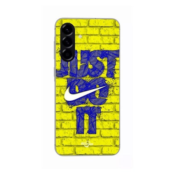 Coque - Maniacase - Samsung Galaxy A56 - Silikon - Mjuk - Just Do It-logotyp Svart