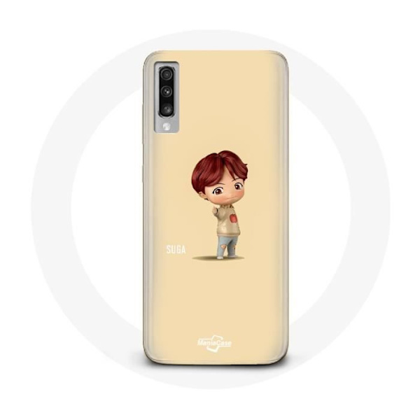 Coque Samsung Galaxy A50 BTS TinyTAN Animaatio Suga