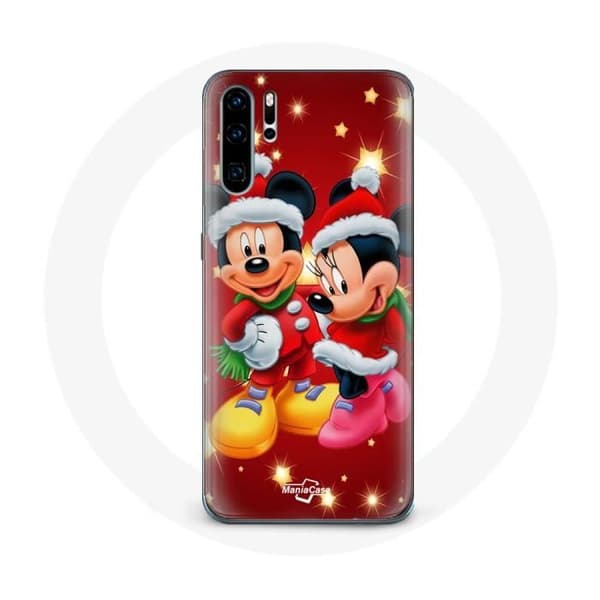 Coque - Maniacase - Huawei P30 - Mickey Mouse - Blød - Sort Svart