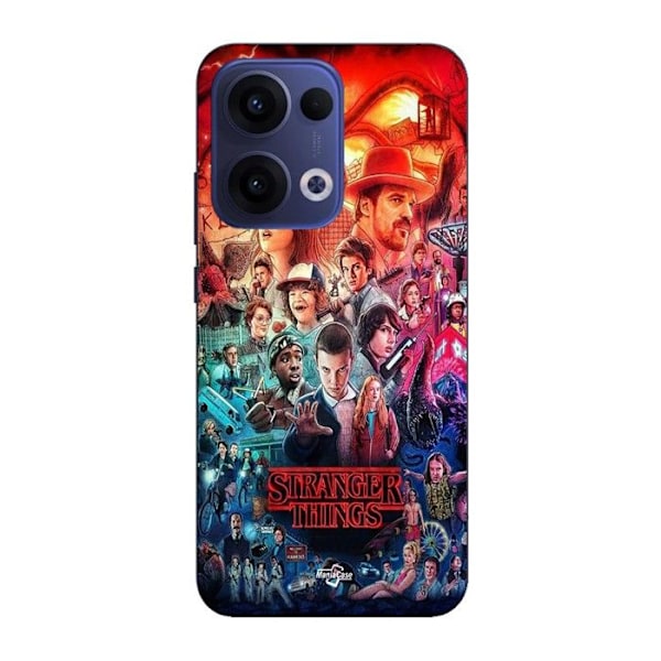 Coque Maniacase För Oppo Reno 13 5g Stranger Things serie säsong 4 Svart