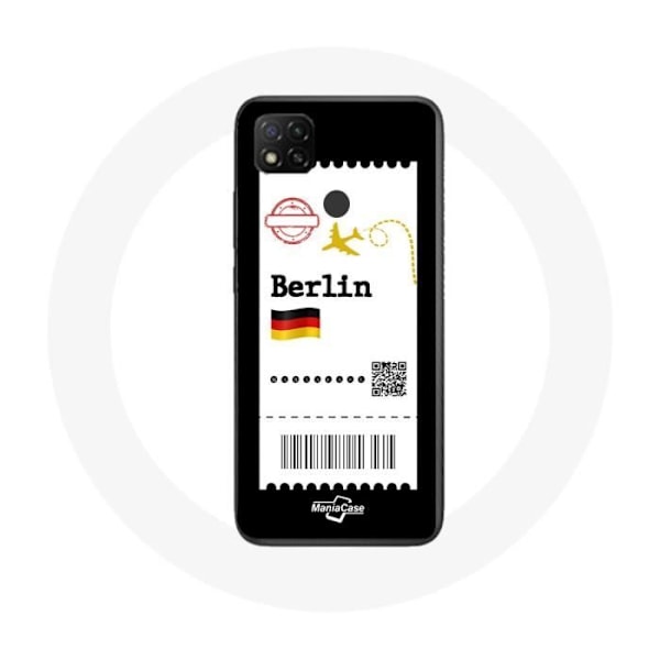 Coque - Xiaomi - Redmi 9C - Flygbiljett Berlin - Mjuk - Syntetiskt skydd