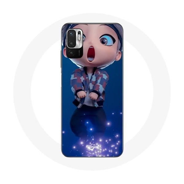 Coque pour Xiaomi Redmi Note 10 5G BTS TinyTAN Animaatio V Mic Drop