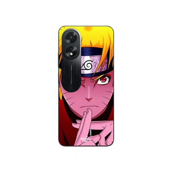 Coque - Maniacase - Oppo A38 - Svart - Naruto huvud korsad - Mjuk
