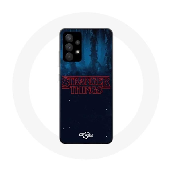 Coque för Samsung Galaxy A13 5G Stranger Things logotyp Blå bakgrund från säsong 2