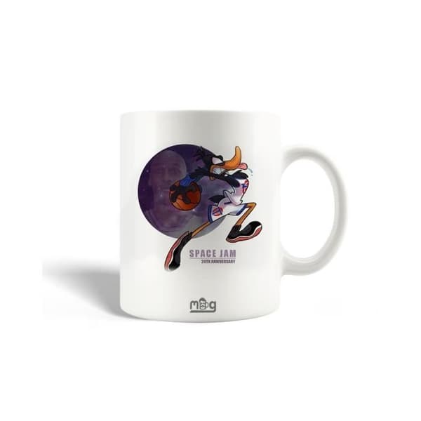 Mugg i Keramik - Space Jam - Michael Jordan - 30cl - Diskmaskin Kompatibel - Vit