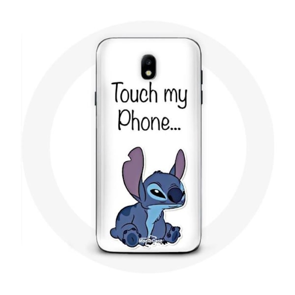 Mobilskal för Samsung Galaxy J7 2017 Lilo och Stitch söt vit bakgrund
