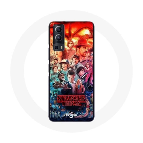 Skydd för Vivo Y72 Stranger Things Teaser Säsong 4 Affisch Karaktärer Konst