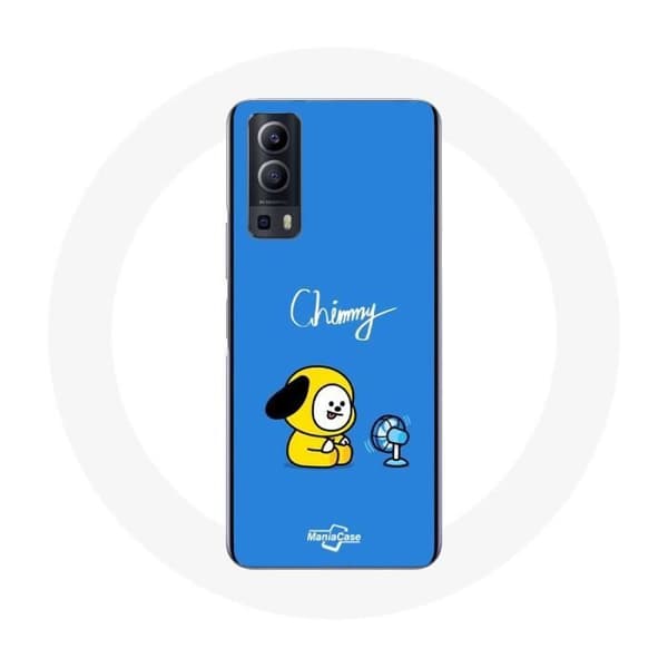 Cover til Vivo Y72 Bangtan BTS BT21 Chimmy Jimin Blå Baggrund