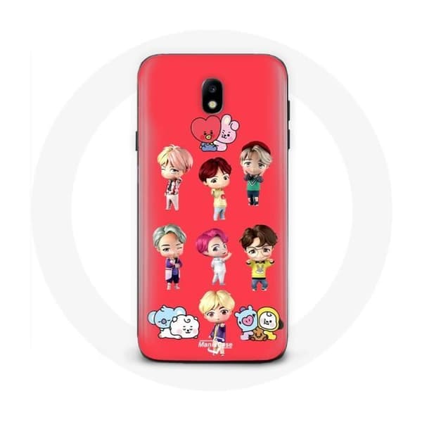 Coque för Samsung Galaxy S4 BTS TinyTAN Animation BT21 Affisch