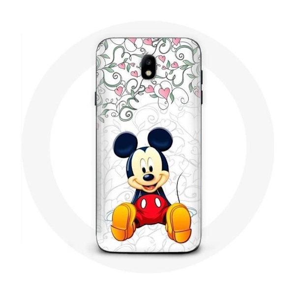 Coque för Samsung Galaxy S5 Mickey Mouse Blommor Hjärtor