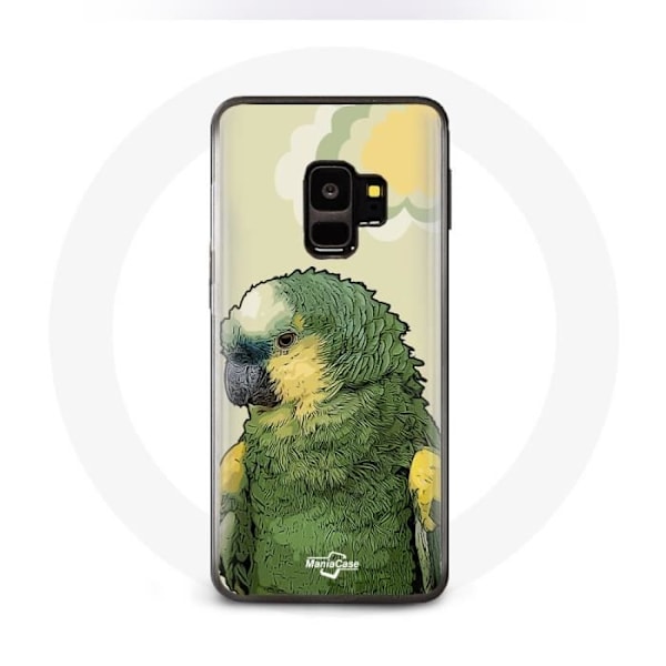 Skyddet för Samsung Galaxy S9 Plus Amazon Grön Papegoja