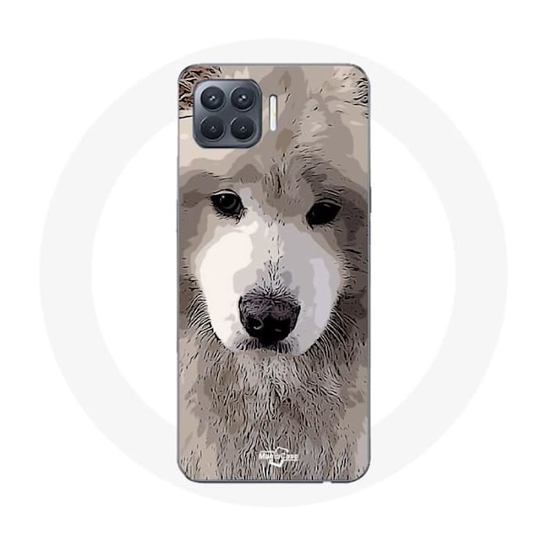Coque - Samoyed - Oppo A93 - Blød - Grå - Beskyttelse Grå
