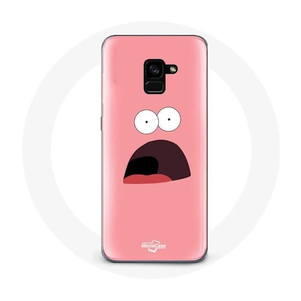 Coque för Samsung Galaxy A8 Plus Patrick Stjärna SvampBob Fyrkant Rosa