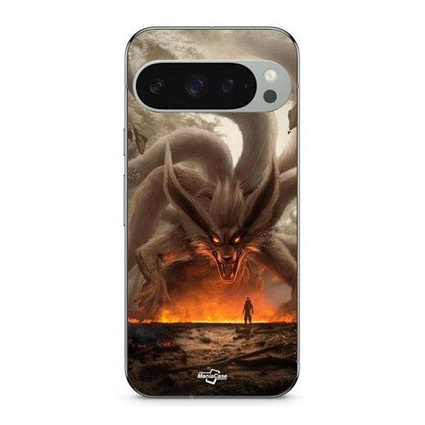 Fodral - MANIACASE - Google Pixel 9 Pro - Svart - Mjuk - Naruto Kurama Svart