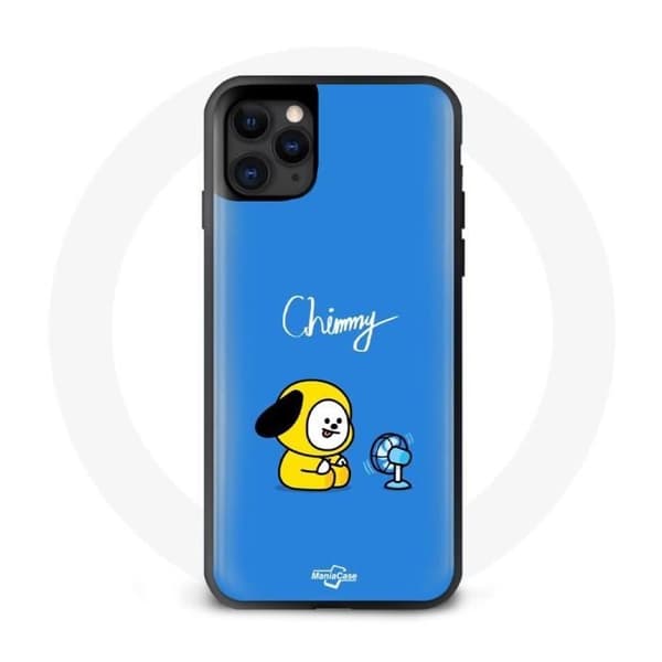 Coque för Iphone 12 Bangtan BTS BT21 Chimmy Jimin Blå Bakgrund