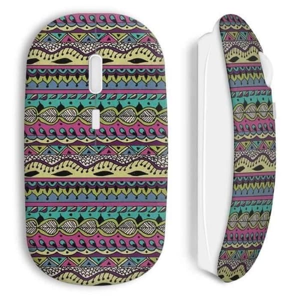 Aztec-stil trådlös mus färgglad