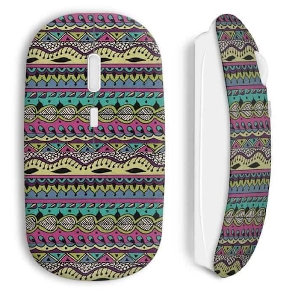 Trådløs mus Aztec stil farverig