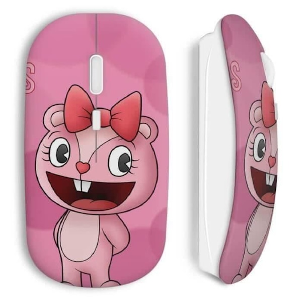 Trådlös mus Happy Tree Friends design Rosa