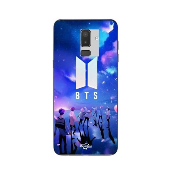 Coque - Maniacase - Samsung Galaxy J8 2018 - Mjuk - Svart - BTS gruppsymbol armé