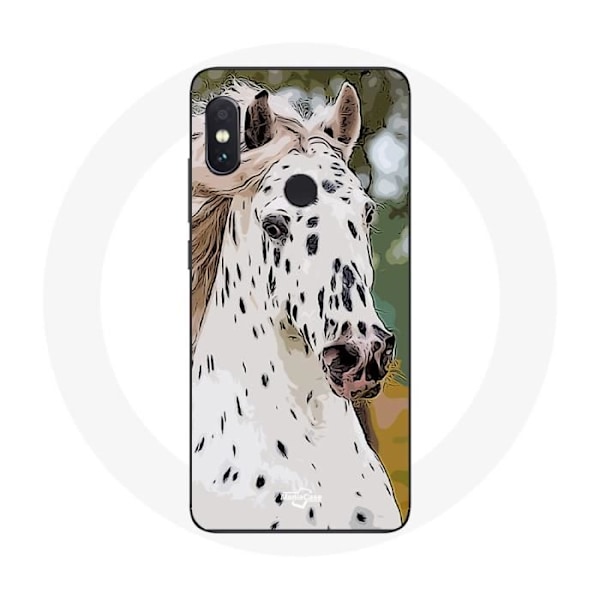 Coque - Xiaomi - Redmi Note 5 AI Dual Camera - Mjuk - Vit - Appaloosa Vit häst Vit