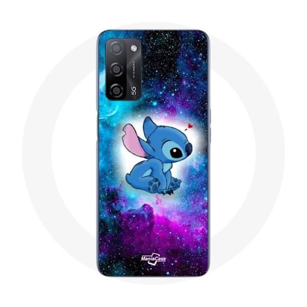 Coque - Maniacase - Oppo A55 5G - Mjuk - Stitch Ohana - Färgglad Färgad