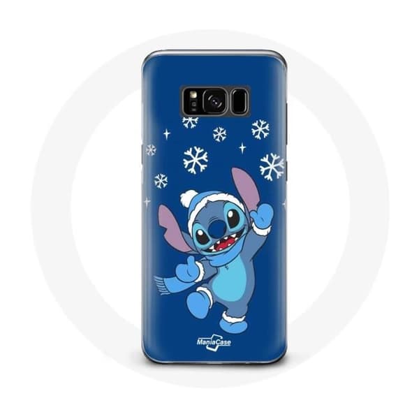 Coque - Samsung - Galaxy S8 - Blød - Sne Stitch Jul - Beskyttelse Blå