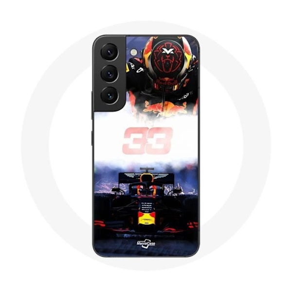 Coque för Samsung Galaxy S21 FE Formel 1 Max Verstappen F1-förare svart röd och gul