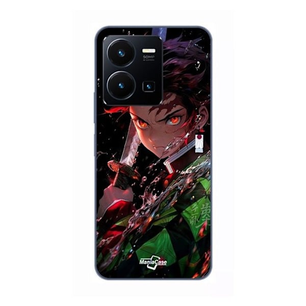 Coque för Vivo Y35 4G Demon Slayer Tanjiro Kamado arg manga anime Maniacase SVART