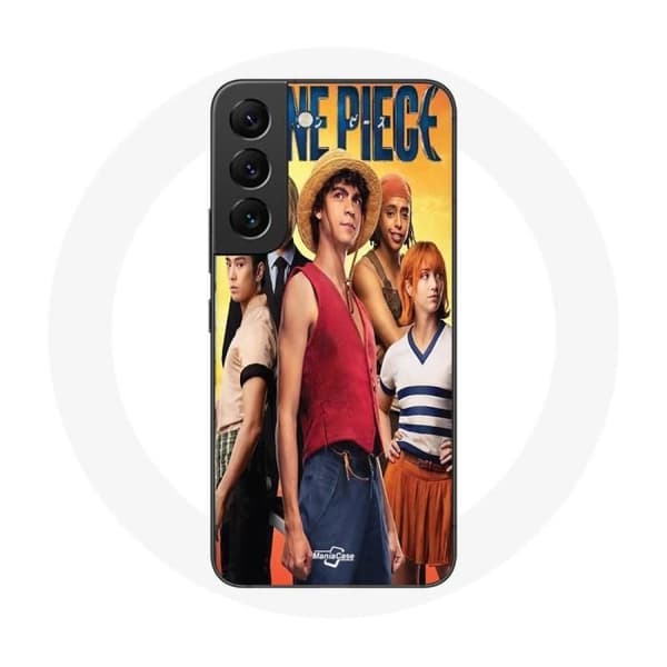 Coque - Maniacase - Samsung Galaxy S22 - Anime One Piece - Blød - Sort