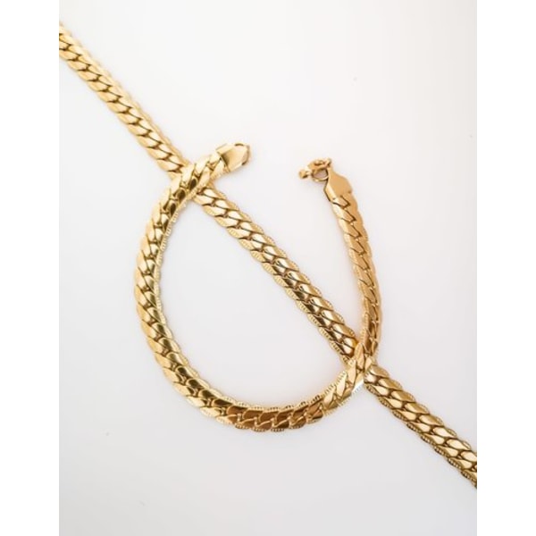 Set matchande halsband och armband guld Guld cd3c | Fyndiq