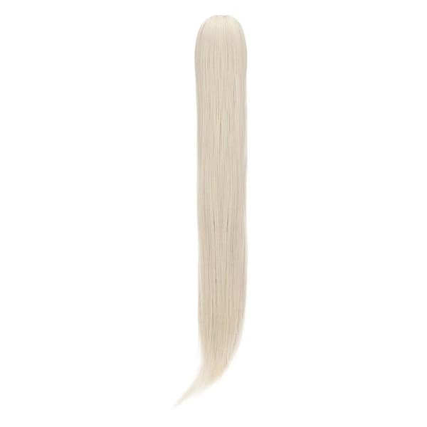 22\" lang glat hestehale-extension med klemme til kvinder bleach blonde