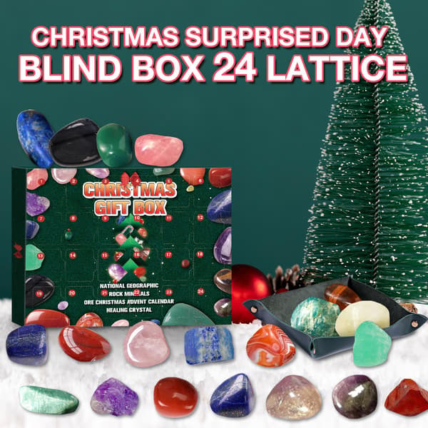 24 Ruter Julekalender Mineral Blind Box Gave