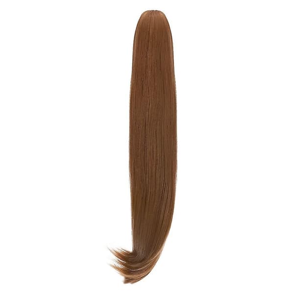 22\" lang glat hestehale-extension med klemme til kvinder lightbrown