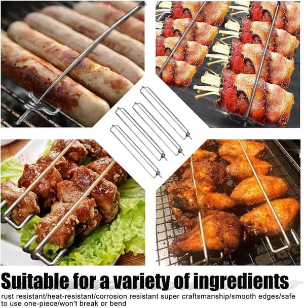 3-pack vingrälsgrillning utomhus grillgaffel BBQ grill grillverktyg