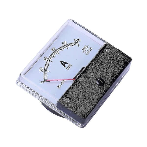 Præcisions DC 100A Analog Panel Amperemeter til Nøjagtig Strømmåling - UK Standard