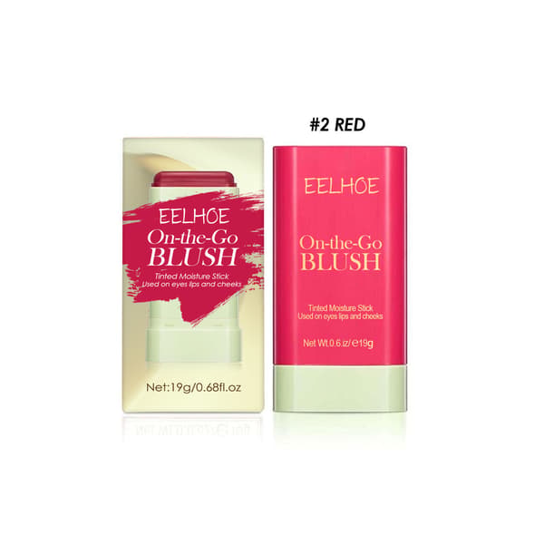 19g/boks Blush Stick Lettvekt Naturlig Bare Look Lysende Konturering 3D Highlighter Vanntett Multifunksjonell Blush Stick