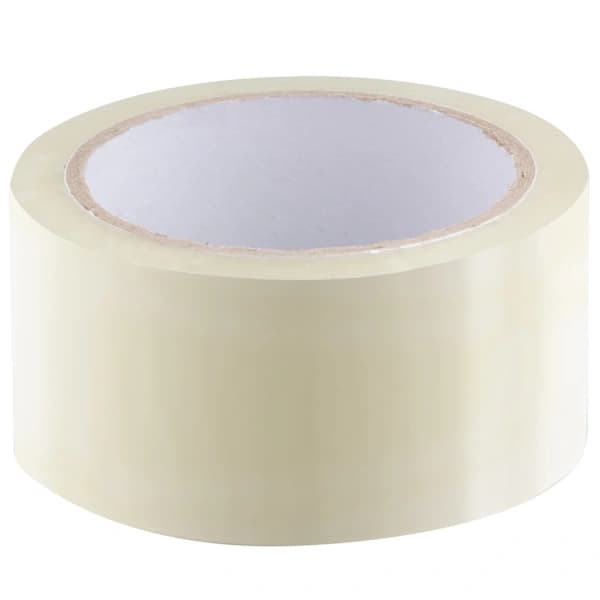 6 ruller lydløs pakketape, 48 mm x 66 meter, transparent.