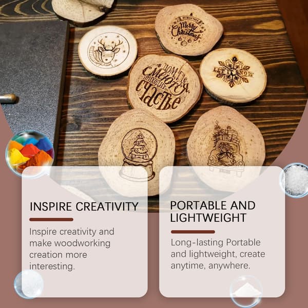 3 stk/eske Trepyrografipenn Trebearbeiding Tremerke Kunstnerisk Effekt Pyrografibrennmerker
