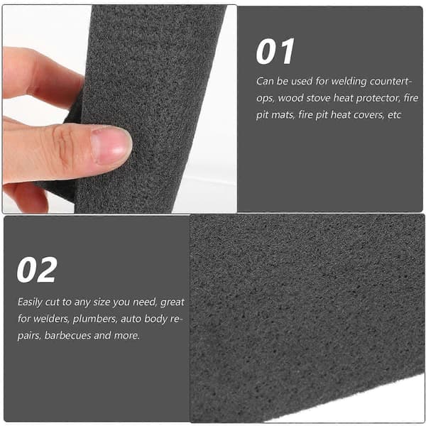 2-pack Kolfilt Svetsfilt Högtemperatursskydd Kolfilt Svetsfilt