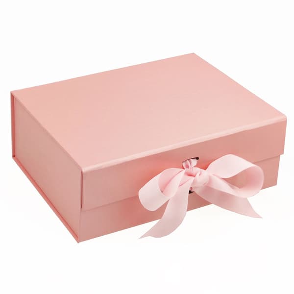 Slipsbox med rosett Magnetisk presentask Stor slipsbox med rosett Återanvändbar dekorativ ask Presentaskar Displayask för smycken Bröllop Födelsedagspresenter