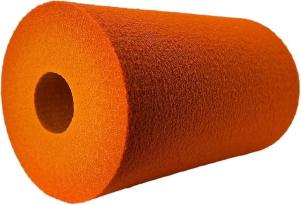 Benk for beinforlengelse - erstatningsputer, 2 stk oransje 140 mm fotpute-ruller