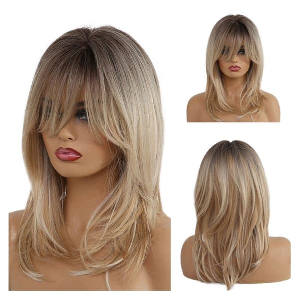 (Uusi) Muoti peruukki blondi 50cm