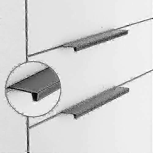10 Matte Sorte Møbelhåndtak - 96mm Senter-til-Senter Aluminium Legering Trekk (Diskret Design)
