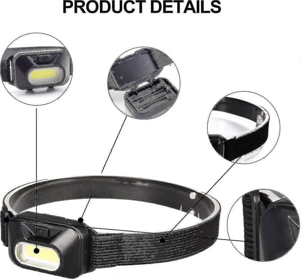(Ny) Forlygter, pandelamper, LED-pandelamper, lette vandtætte pandelamper, højeffektive LED-pandelamper
