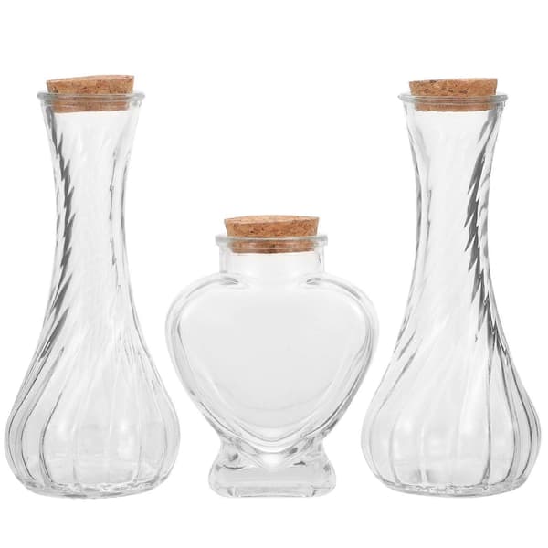 3st Önskeflaska Glas Driftflaska Ornament Bröllop Sandceremoni Flaskor