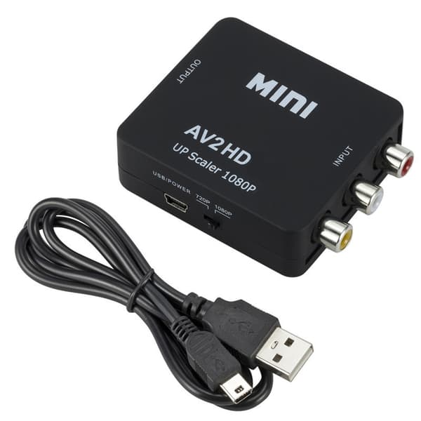 AV-HDMI-muunnin mini AV-HDMI-teräväpiirtovideomuunnin AV2HDMI