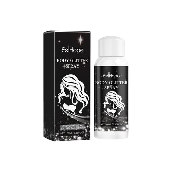 100 ml/låda Kroppsglitterspray för ansikte och kropp, Starry Night Glitter Party Highlighter Spray
