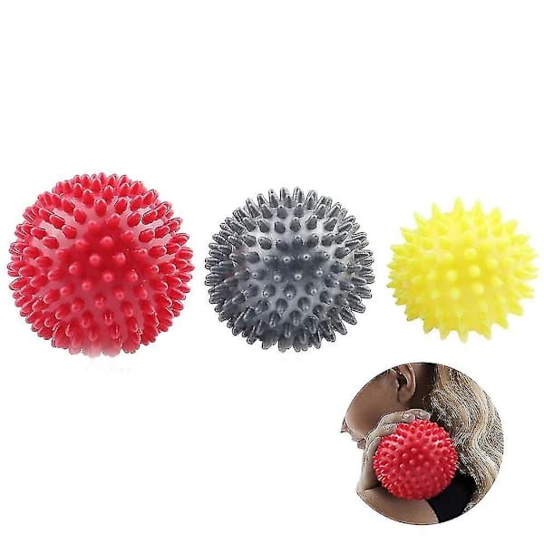 3 holdbare pindsvineformede massagebolde.