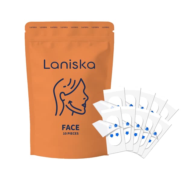 10 st/påse Ansiktsplåster - Hudmjukgörande, återfuktande, elastiska, släta och andningsbara.